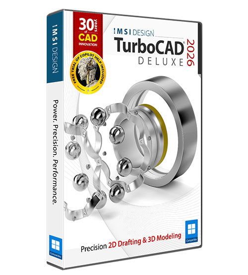TurboCAD 2026 Deluxe - 永久许可证 - 中文版
