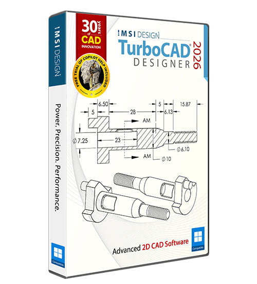 TurboCAD 2026 Designer - 永久许可证 - 中文版